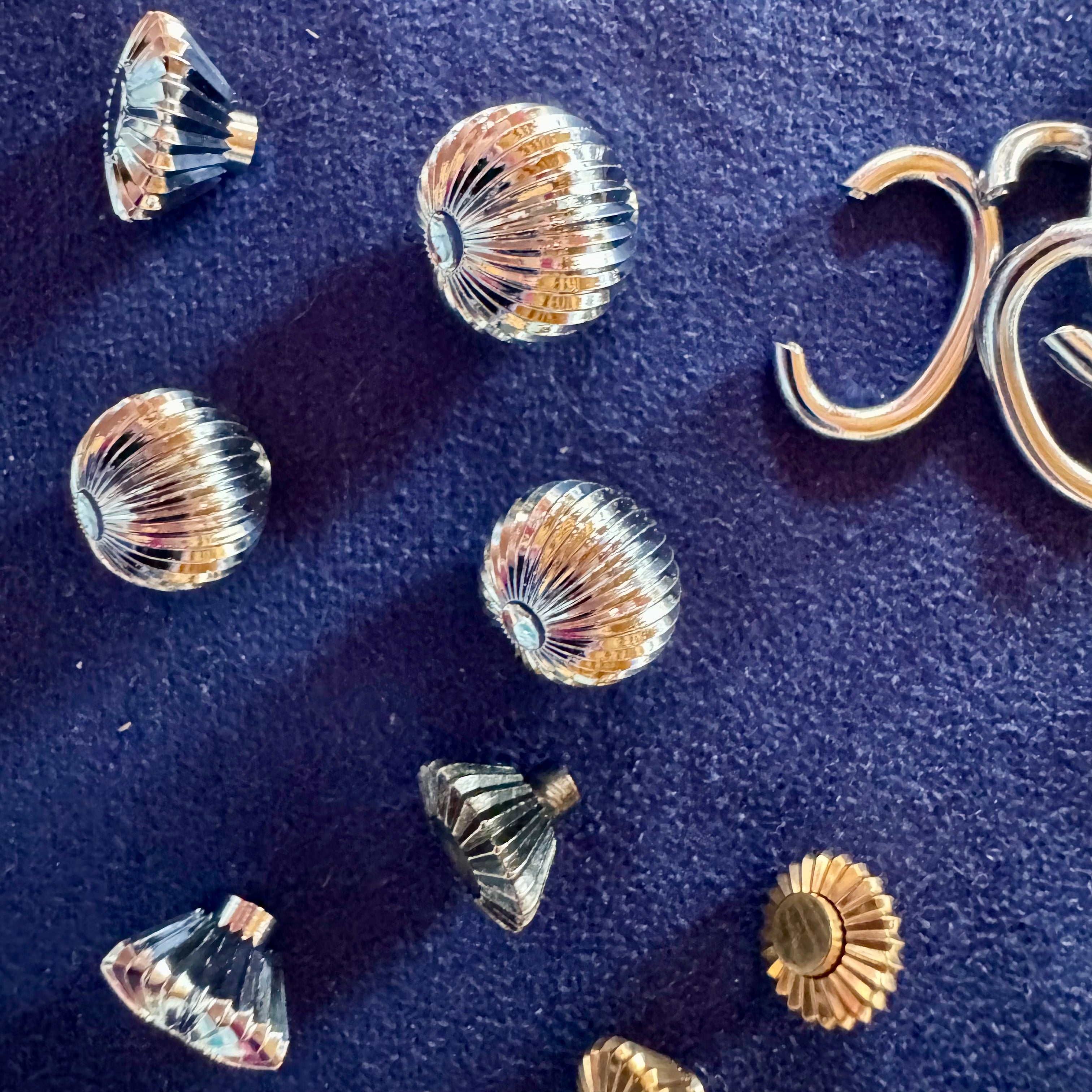 Oryginalne części do zegarków kieszonkowych – koronki, uchwyty – vintage 2